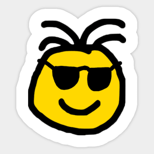 Cute Emoji wearing Shades Sticker